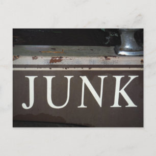 Junk: Vintage tow truck sign Postcard