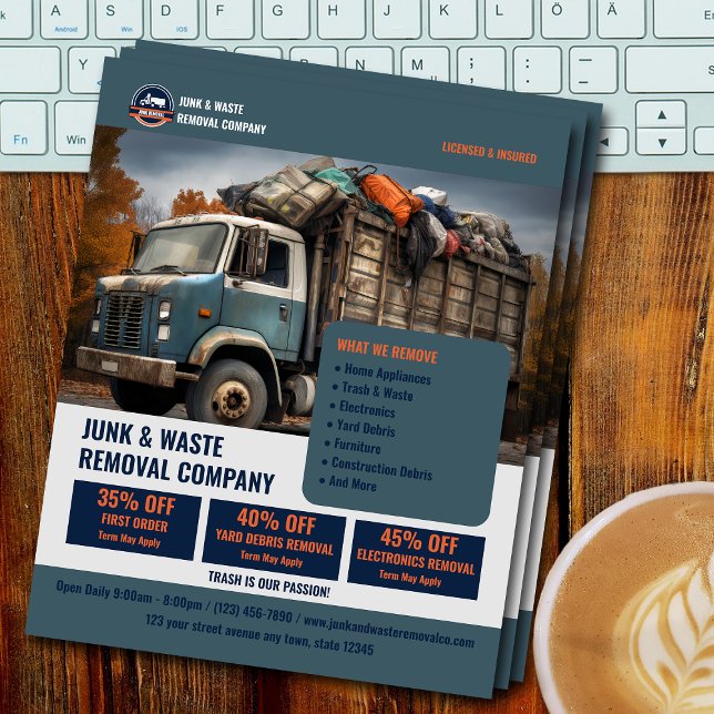 Junk & Waste Removal Company Flyer (Creator Uploaded)