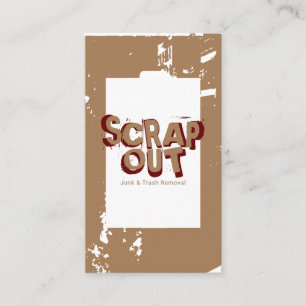 Junk Yard, Scrap Metal, Recycling Business Card