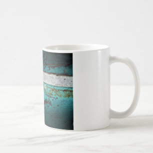 Junk Yard vintage car 50's teal aqua Coffee Mug