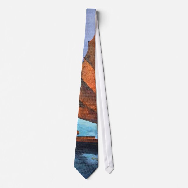 Junks In The Descending Dragon Bay Tie (Front)