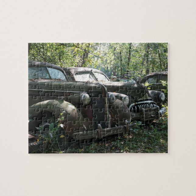 Junkyard cars jigsaw puzzle (Horizontal)