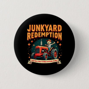 Junkyard Redemption Faith Workshop VBS 2026 6 Cm Round Badge