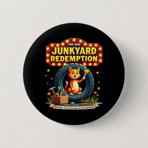 Junkyard Redemption VBS 2026 Restoration Theme 6 Cm Round Badge
