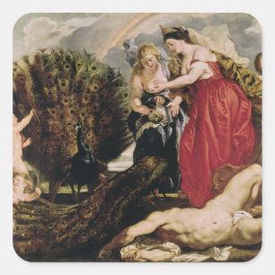 Juno and Argus, 1611 Square Sticker