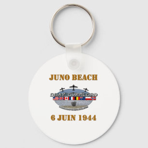 Juno Beach 1944 Normandie Key Ring