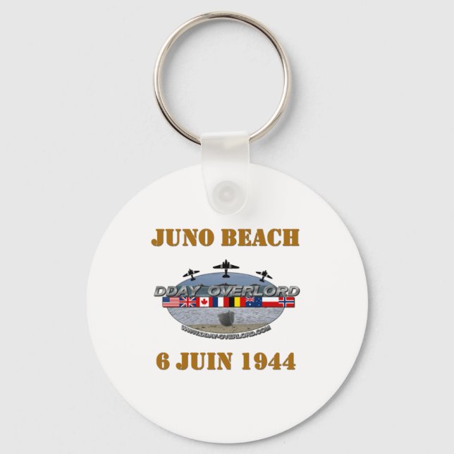 Juno Beach 1944 Normandie Key Ring (Front)