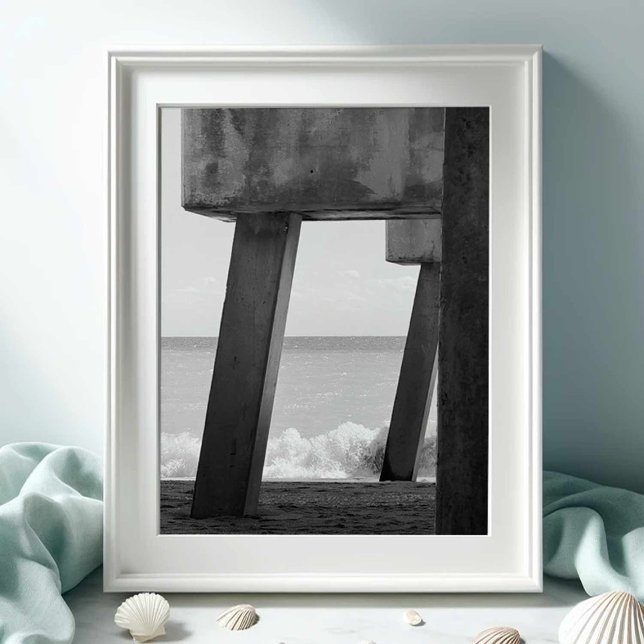 Juno Beach Fishing Pier Florida Photography Photo Print (Juno Beach Fishing Pier Florida Photography Photo Print by Victoria Grigaliunas Do Tell A Belle)