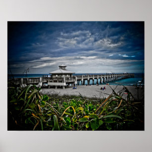 Juno Beach Pier Poster