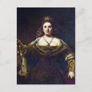 Juno by Rembrandt Harmenszoon van Rijn Postcard