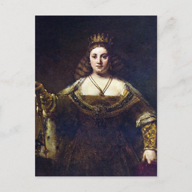 Juno by Rembrandt Harmenszoon van Rijn Postcard (Front)