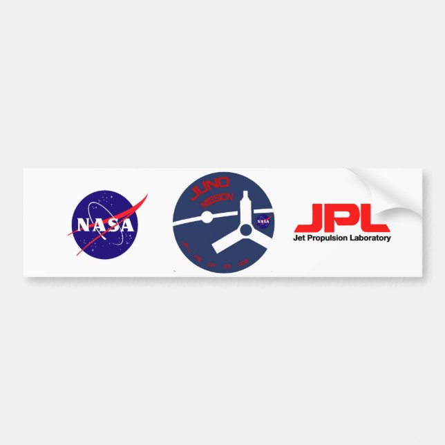 JUNO:  Mission To Jupiter Bumper Sticker (Front)