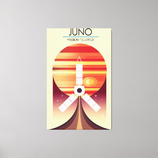 Juno - Mission to Jupiter Space art Canvas Print