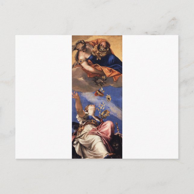 Juno Showering Gifts on Venetia by Paolo Veronese Postcard (Front)
