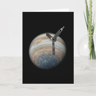 Juno Spacecraft at Planet Jupiter Card