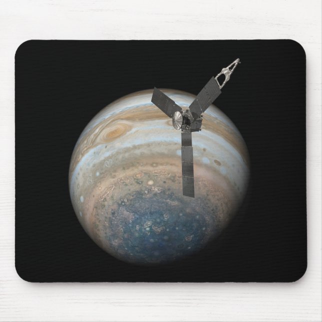 Juno Spacecraft at Planet Jupiter Mouse Mat (Front)