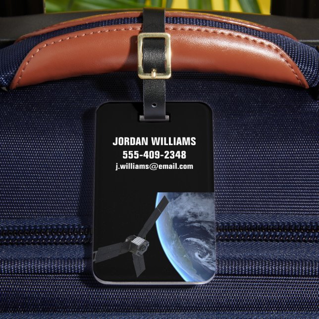 Juno Spacecraft During Its Earth Flyby Luggage Tag (Front Insitu 2)