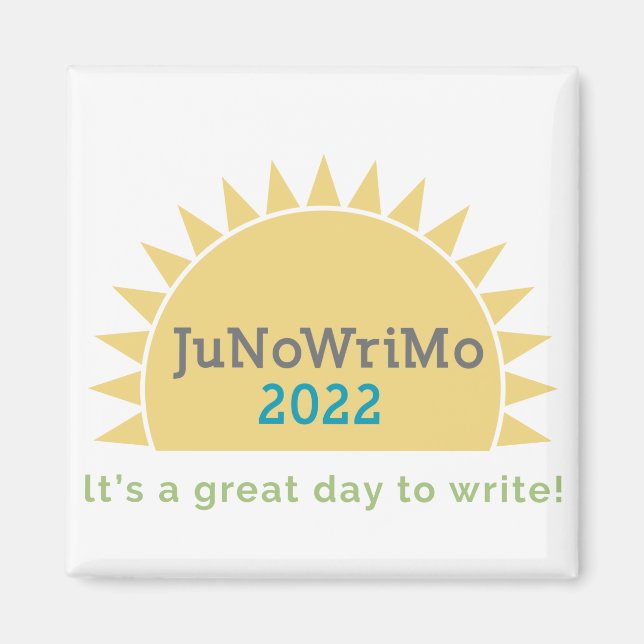 JuNoWriMo 2022 Magnet (Front)