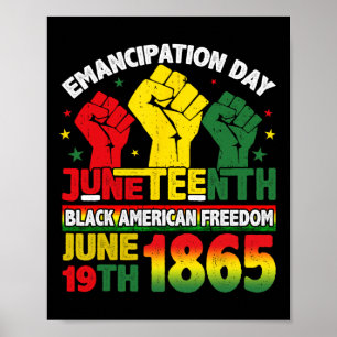 Junteenth Shirt For Women Men Kids Celebrating Bla Poster