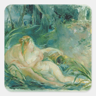 Jupiter and Callisto, after a painting by Boucher Square Sticker