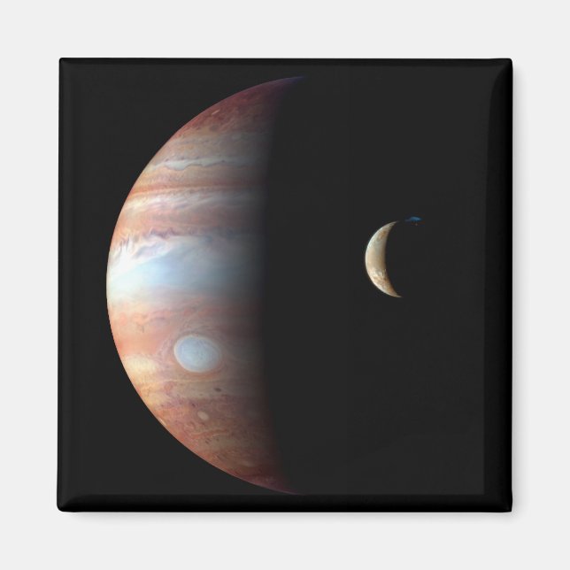 Jupiter and Crescent Moon Magnet (Front)