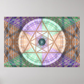 Jupiter And Earth Per Martineau Poster