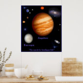 Jupiter and Europa Poster (Kitchen)