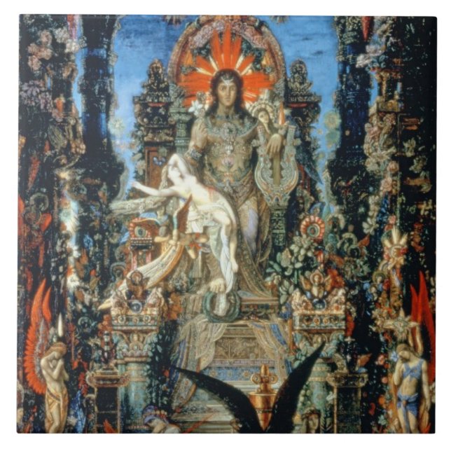 Jupiter and Semele, 1894-95 (oil on canvas) Tile (Front)
