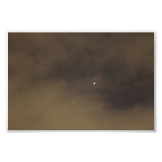 Jupiter and the Galilean Moons Photo Print (Front)