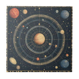Jupiter-Centred Celestial Chart Design (3) Tile