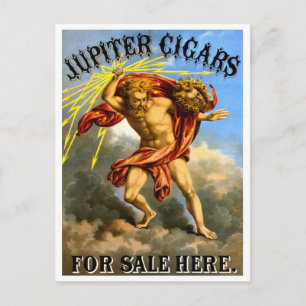 Jupiter Cigars, 1868 Postcard