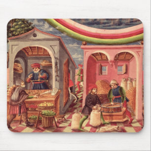 Jupiter, detail of fruit and grain merchants mouse mat