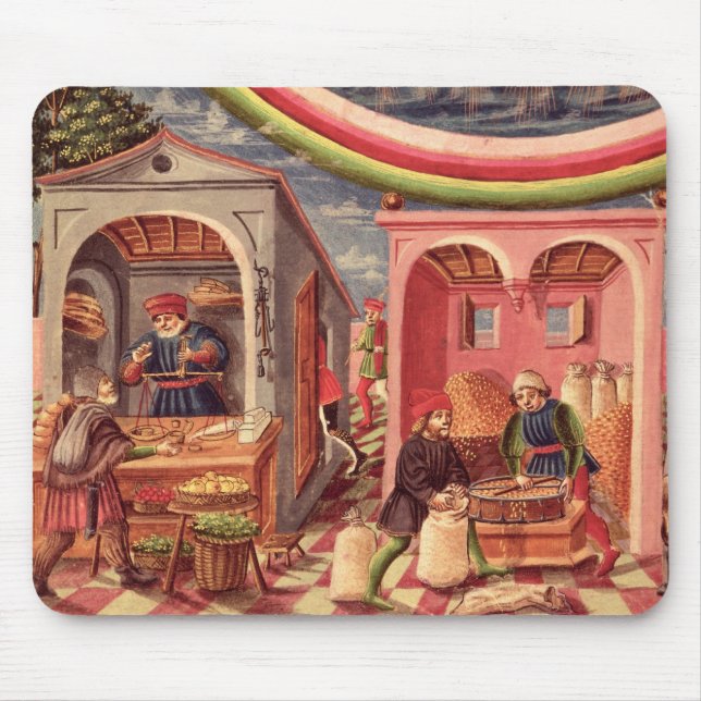 Jupiter, detail of fruit and grain merchants mouse mat (Front)