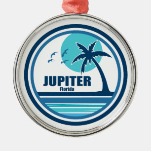 Jupiter Florida Palm Tree Birds Metal Tree Decoration