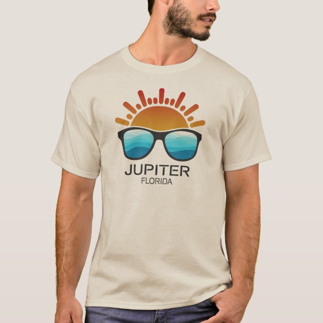 Jupiter Florida Sunglasses T-Shirt (Front)