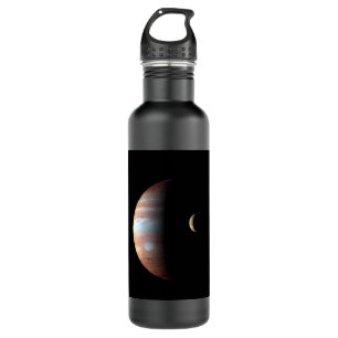 Jupiter Gas Giant Planet & Io Galilean Moon 710 Ml Water Bottle