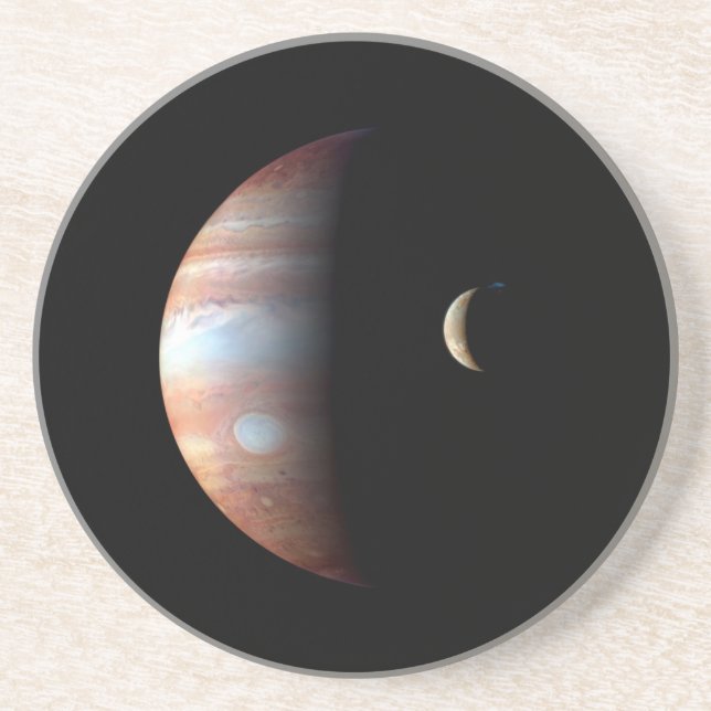 Jupiter Gas Giant Planet & Io Galilean Moon Coaster (Front)