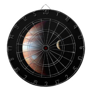 Jupiter Gas Giant Planet & Io Galilean Moon Dartboard