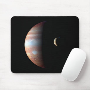 Jupiter Gas Giant Planet & Io Galilean Moon Mouse Mat