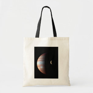 Jupiter Gas Giant Planet & Io Galilean Moon Tote Bag