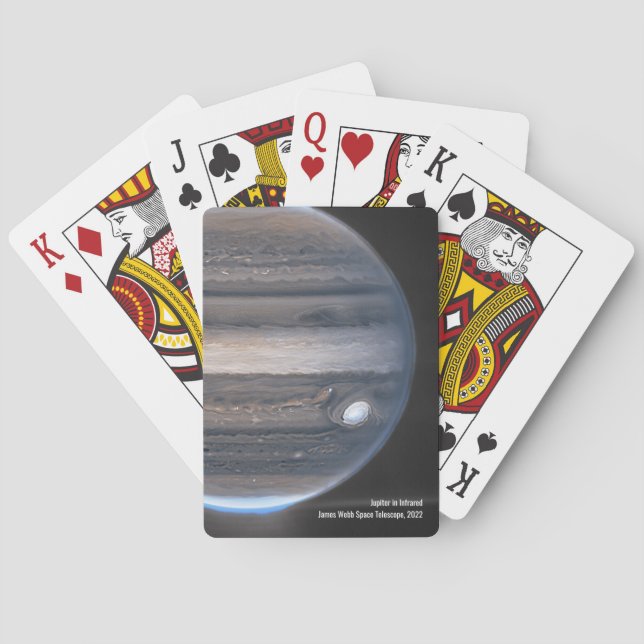 Jupiter in Infrared, James Webb Space Telescope Playing Cards (Back)