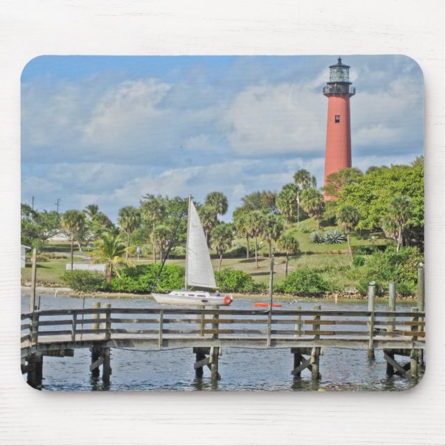 Jupiter Inlet Lighthouse Mouse Mat (Front)