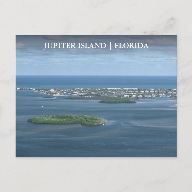 Jupiter Island Florida Arial View Postcard (Front)