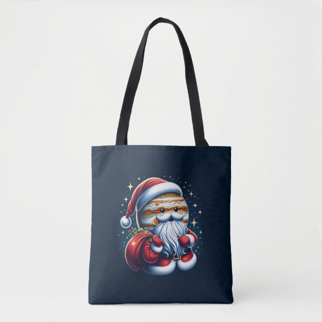Jupiter Jolly Old St. Nick Santa Claus Astrology Tote Bag (Front)