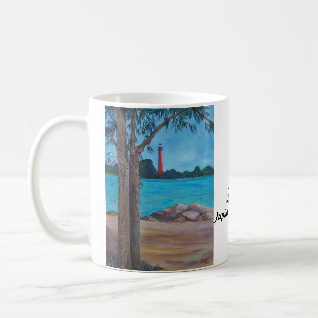 Jupiter Lighthouse Coffee Mug (Left)
