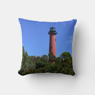 Jupiter Lighthouse Photo on a Cushion
