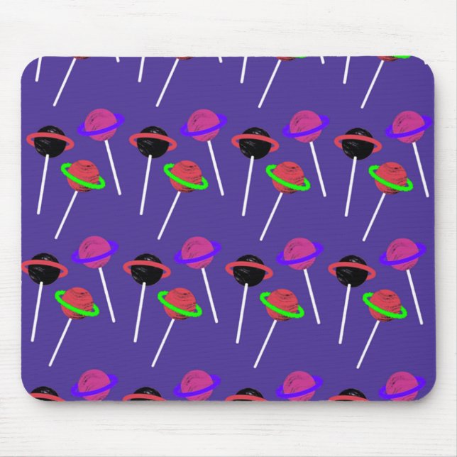 Jupiter Lollipop Pattern Mouse Mat (Front)