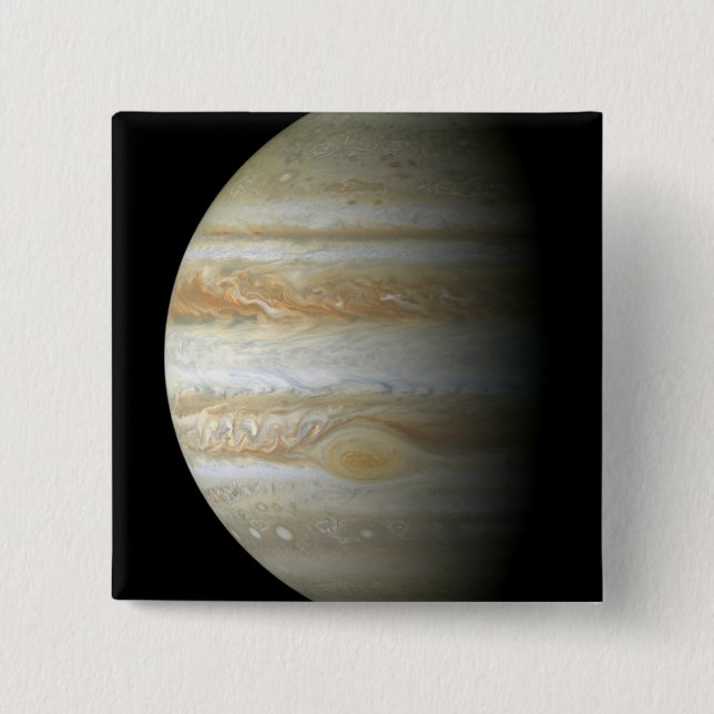 Jupiter mosiac 15 cm square badge (Front)