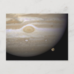 Jupiter occults Ganymede Postcard