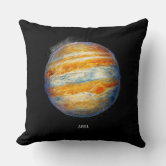 Jupiter Planet Artwork – Cosmic Space Illustration Cushion